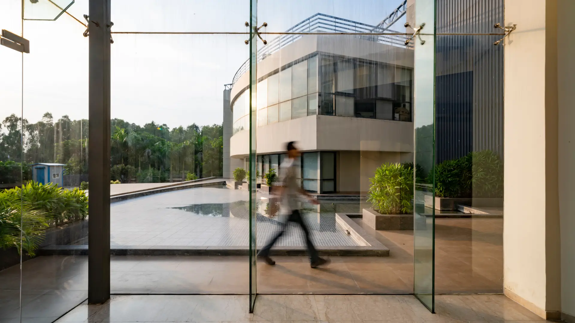 Aluminium Sliding Glass Doors for Offices