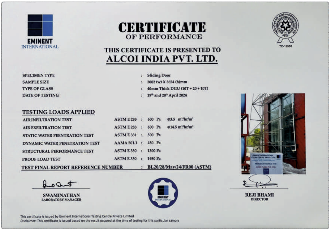 Key Testing Standards for Aluminium Windows and Doors
